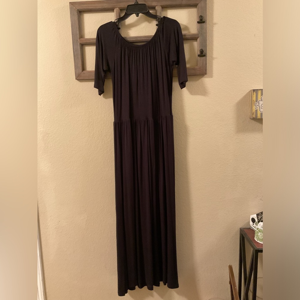 Long black maxi dress